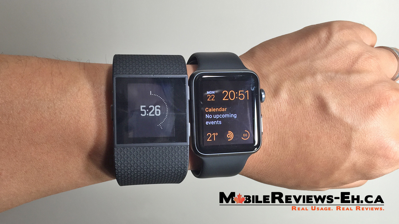 Fitbit Surge vs Apple Watch