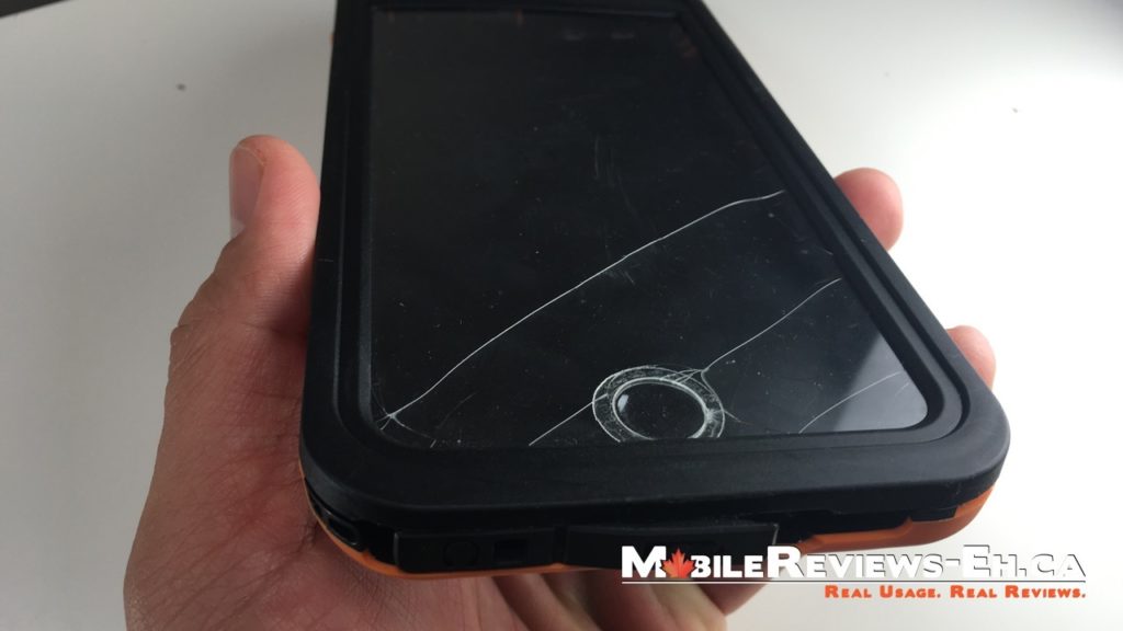 Dog and Bone Wetsuit Impact Review - Cracked Screen protector - iPhone 6 Waterproof Cases