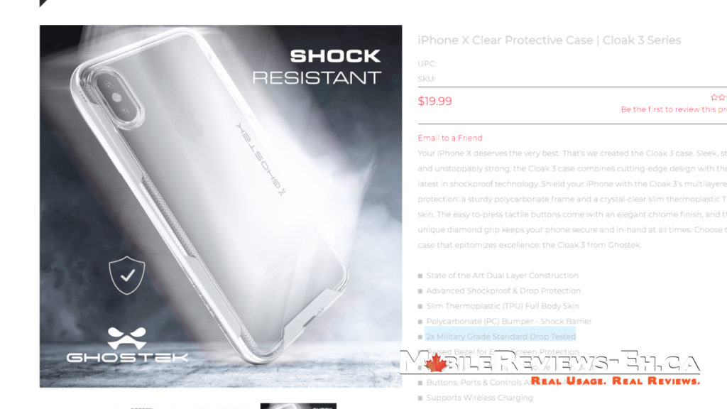 Ghostek Cloak 3 Drop Protection