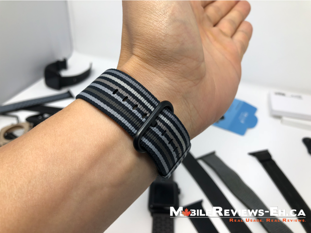 BEST Workout Apple Watch Straps or Bands--Nylon Band Fit Underside
