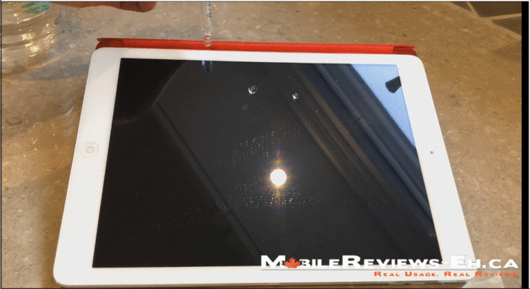 Liquid Screen Protector Review-- iPad Oleophobic test
