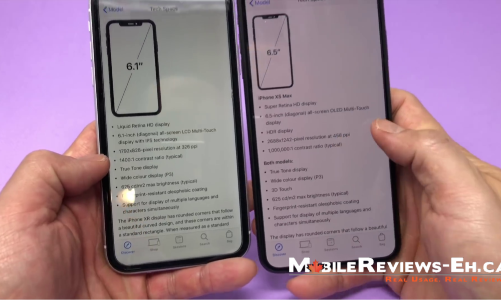 17 Differences between the iPhone Xr and iPhone XS- different contrast ratio